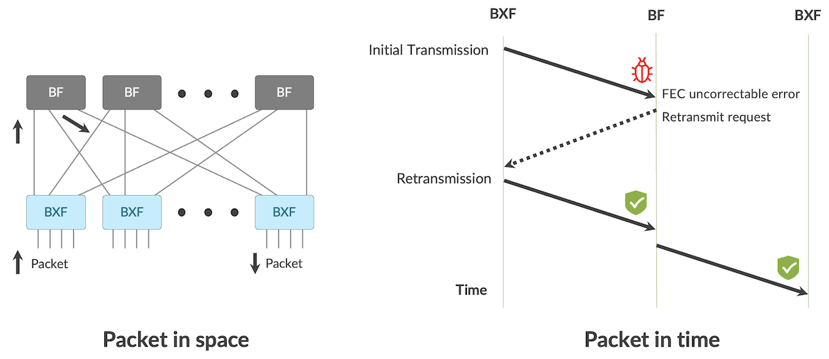 Reliable transmission over Juniper cell-based fabric