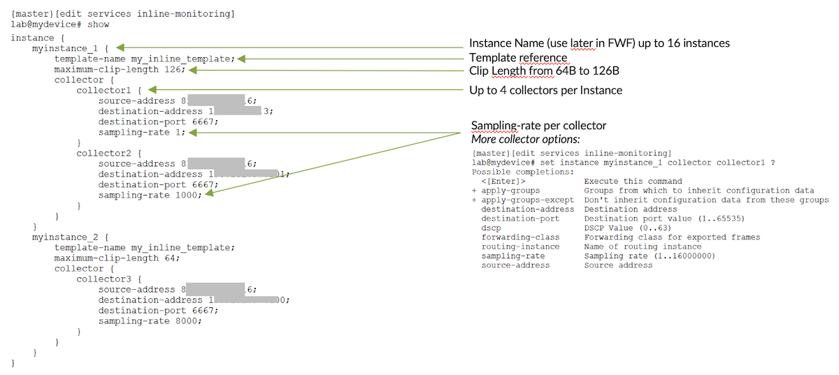 IMON Instance configuration
