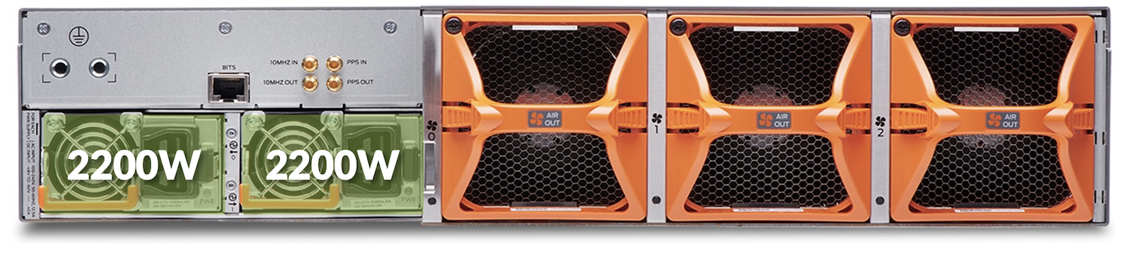 PTX10002-36QDD in 14.4Tbps / 400G Mode with 2200W PSM