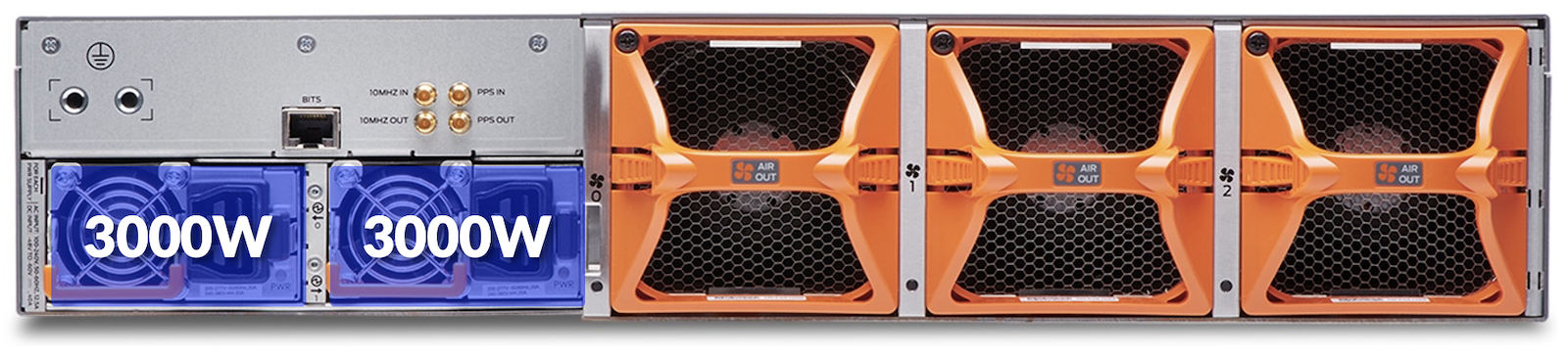 PTX10002-36QDD in 28.8Tbps / 800G Mode with 3000W PSM