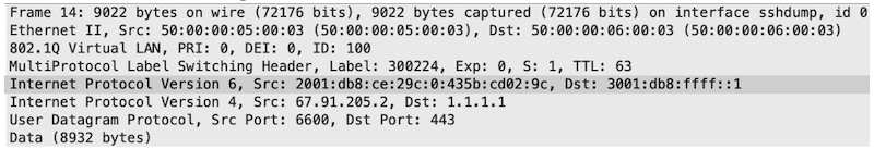 MAP-E Packet Capture