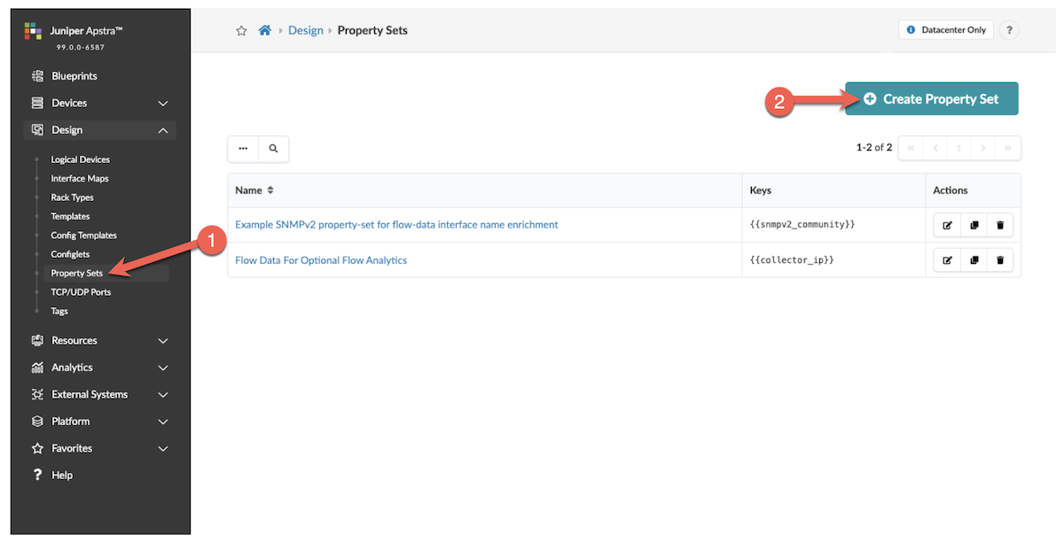 Create Property Set