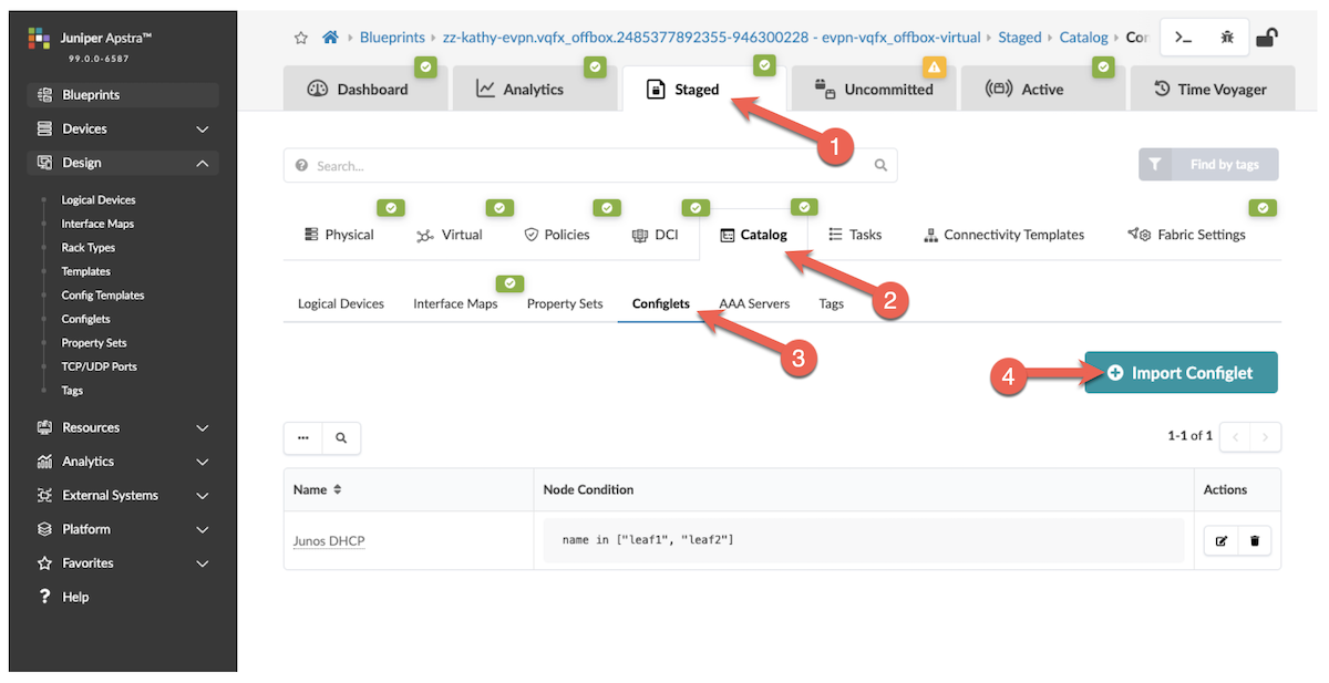 Import Configlet