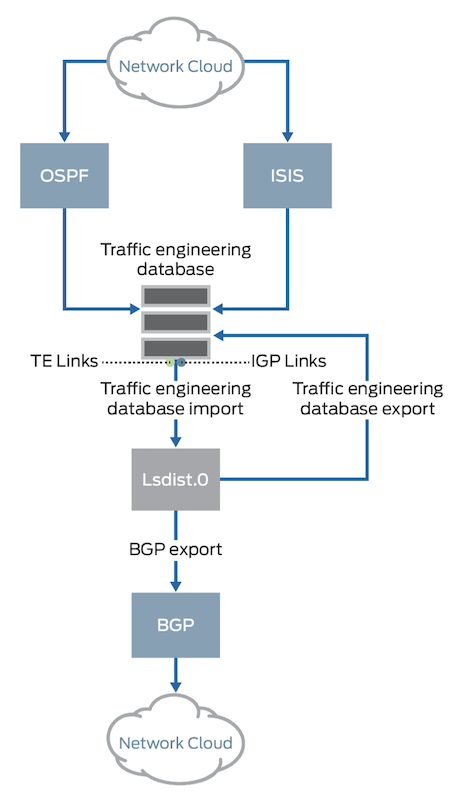 JUNOS Implementation of BGP Link-State Distribution
