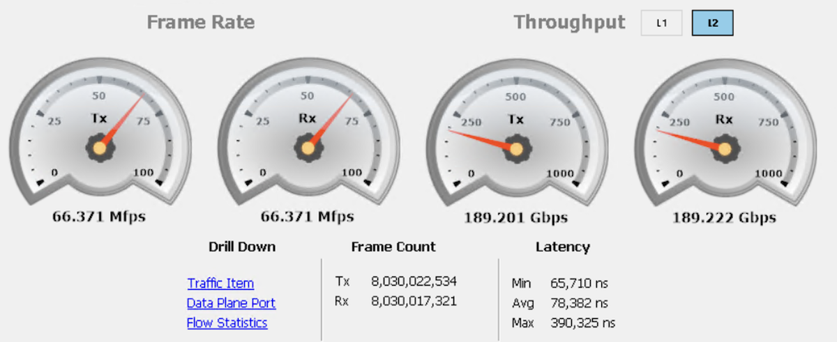 IxNetwork summary capture