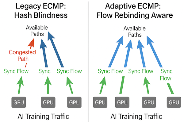 ECMP hash-based distribution